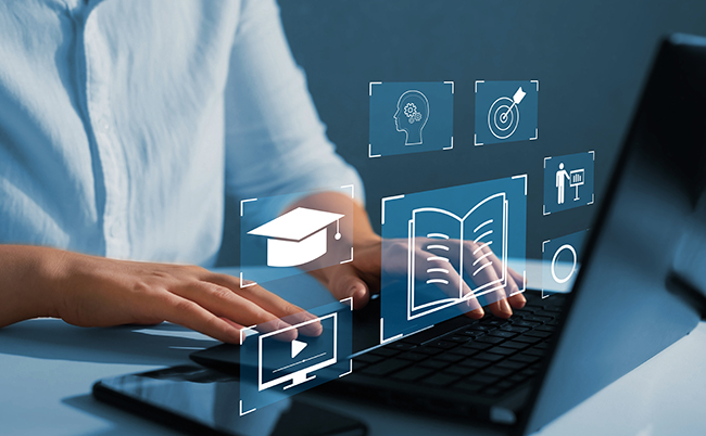 E-learning,Education,,Internet,Lessons,And,Online,Webinar.,Education,Internet,Technology.