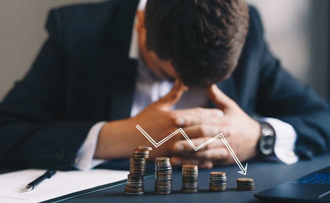 Depressed,Businessman,Lost,His,Business.,Destroyed,Businessman.,Concept,Of,Business