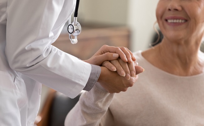 Doctor,Giving,Hope.,Close,Up,Shot,Of,Young,Female,Physician