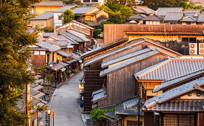 Kyoto,,Japan:,Twilight,View,Of,The,Popular,Tourist,Spot,In