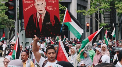 Kuala,Lumpur,,Malaysia,-,October,28,2023:,Palestinian,Solidarity,Rally