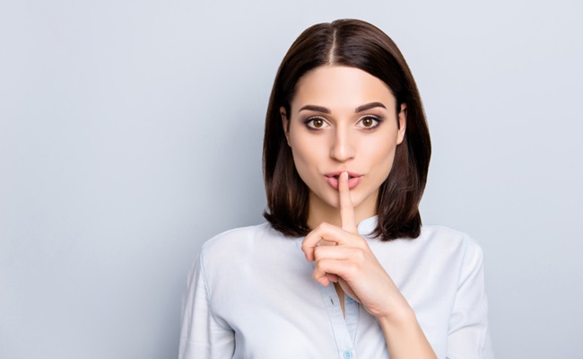 Shh,Shy,Sly,People,Person,Modern,Concept.,Close,Up,Portrait