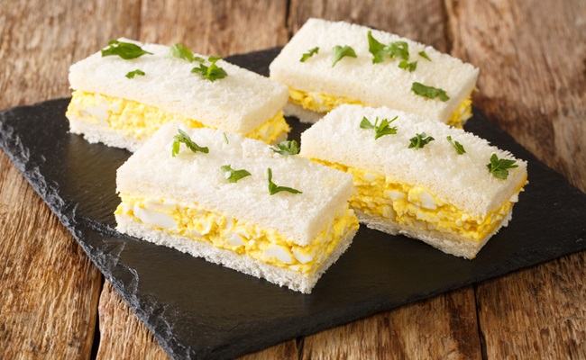 Egg,Salad,Tucked,Between,Slices,Of,White,Bread,,Japanese,Egg