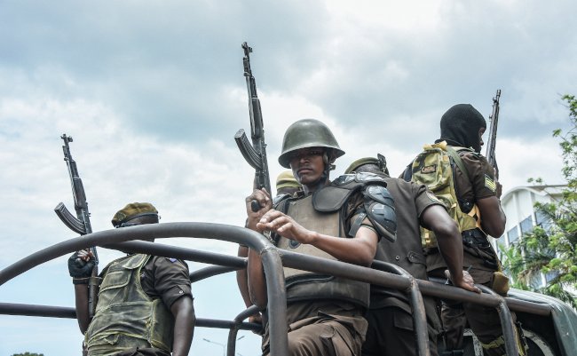 Armed,Police,Officers,Guarding,Outside,The,High,Court,In,Dar