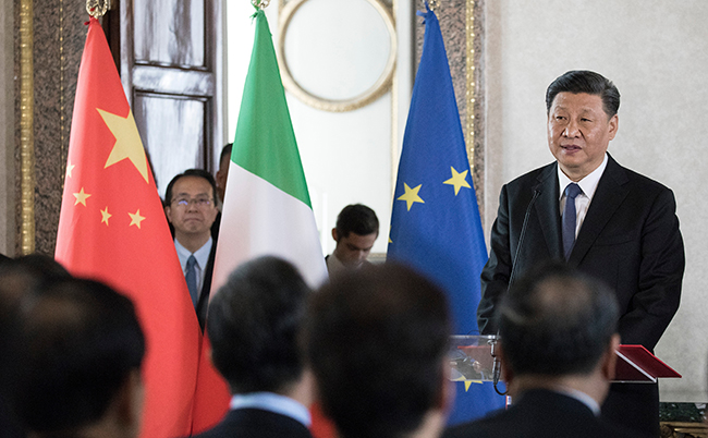 Rome,,Italy,-,March,22,,2019:,Xi,Jinping,,China’s,President,