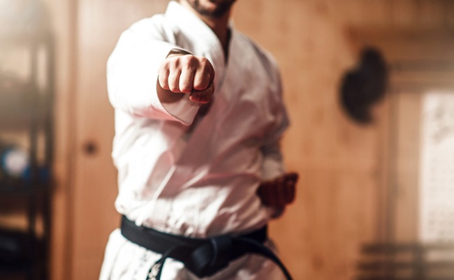 Martial,Arts,Master,On,Fight,Training,In,Gym