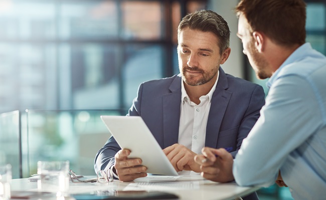 Teamwork,Meeting,,Tablet,And,Business,People,In,Office,Workplace.,Collaboration,