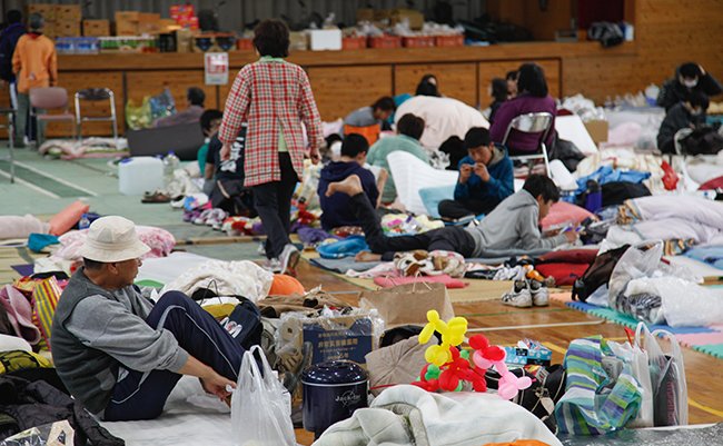 Kumamoto,,Japan,-,April,16:,Earthquake,Survivors,Stay,At,The
