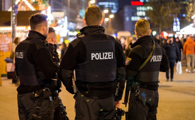 Frankfurt,Am,Main,,Germany,-,November,26,2018:,German,Police