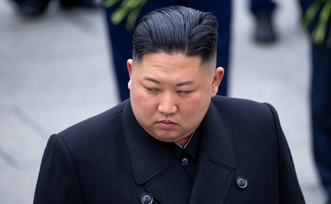 April 26, 2019 - Vladivostok, Primorsky Krai - North Korean leader Kim Jong-un during the ceremony of laying flowers and wreaths at the memorial of eternal fire in Vladivostok