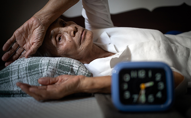 Tired,exhausted,Asian,Senior,Woman,Suffering,From,Insomnia,For,Months,chronic,Insomnia,unable