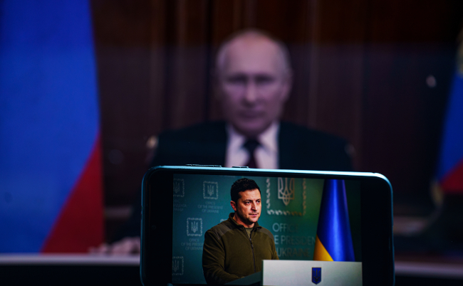 Kyiv,,Ukraine,-,2022,,March,7:,Volodymyr,Zelensky,The,President