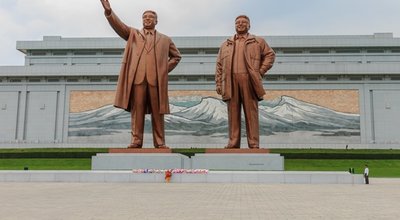 North,Korea,,Pyongyang,-,July,24:,Mansudae,Monument,At,July