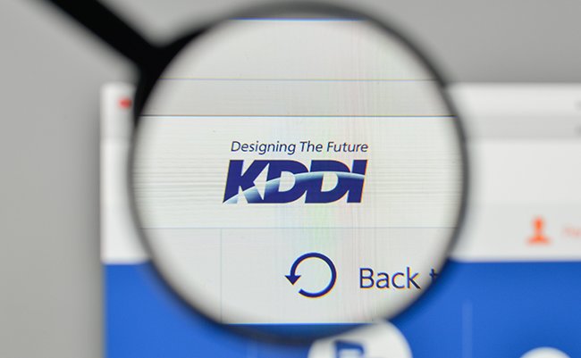 Milan,,Italy,-,November,1,,2017:,Kddi,Logo,On,The