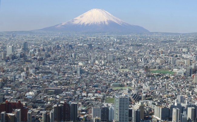 View,Of,Tokyo,City,With,Mount,Fuji,In,The,Background