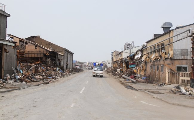 Tsunami,Destruction,Tohoku,Japan,Photo,Taken,March,20,2011