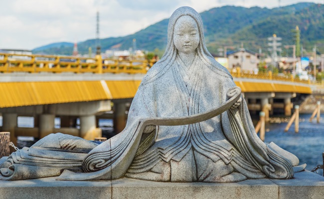 Kyoto,,Japan,-,October,21:,Murasaki,Shikibu,Statue,In,Kyoto,