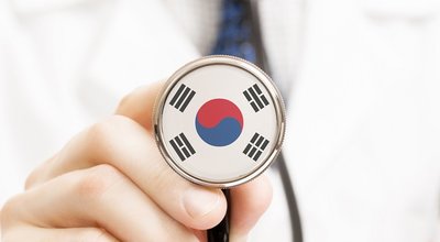 National,Flag,On,Stethoscope,Conceptual,Series,-,South,Korea