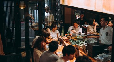 Tokyo,,Japan,-,20,April,,2018:,People,Dine,At,One
