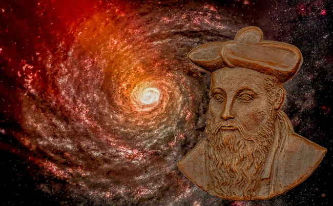 Nostradamus,Prophecy,,Astrologer,,France,Commemorative,Coin.