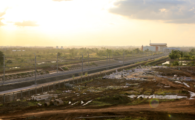 Vientiane,Capital,,Laos,-,October,30,2021:,Part,Of,Railway