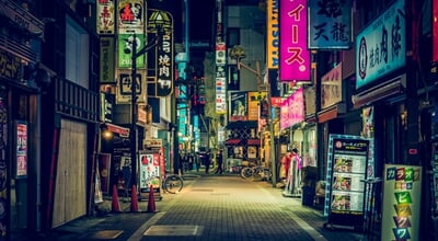 Tokyo,-,April,13,,2017,:color,Billboards,In,Shinjuku's,Kabuki