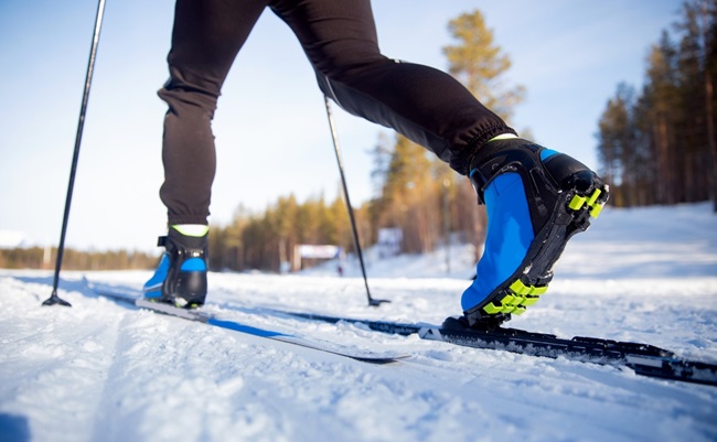 Winter,Sports,Competitions,,Boots,And,Sticks,Cross,Of,Country,Skis