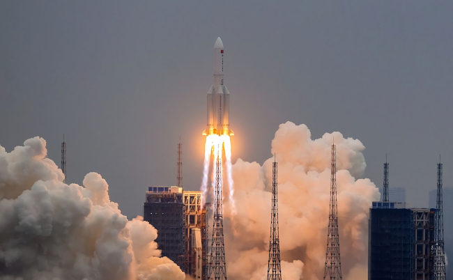 Hainan,china,-,Nov,10,,2022:,China,Successfully,Launched,Mengtian,Lab