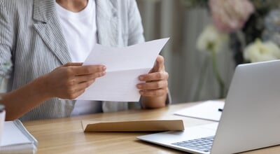 Getting,News,By,Mail.,Close,Up,Of,Young,Lady,Involved