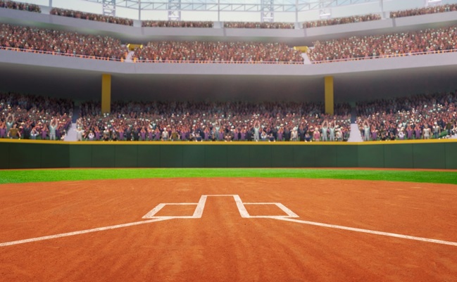 Poster,To,Promote,Local,Sports,Matches.,3d,Render,Of,Empty