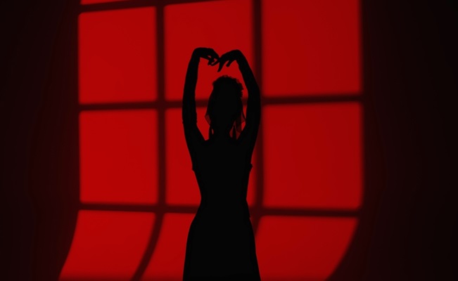 Modern,Dance,Choreography.,Female,Silhouette,Of,Dancer,Dancing,Against,Window