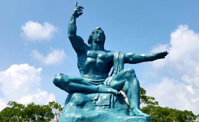 Nagasaki,,Jp,-,July,17,,2019:,Nagasaki,Peace,Monument,At