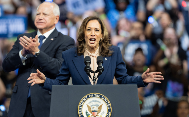 Vice,President,Kamala,Harris,Speaks,At,The,Rally,In,Liacouras