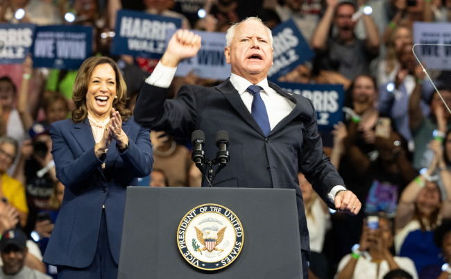 Governor,Of,Minnesota,Tim,Walz,Speaks,At,The,Rally,In