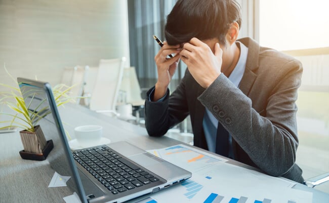 Boss,Scolding,A,Shameful,Employee,At,Work,In,An,Office.