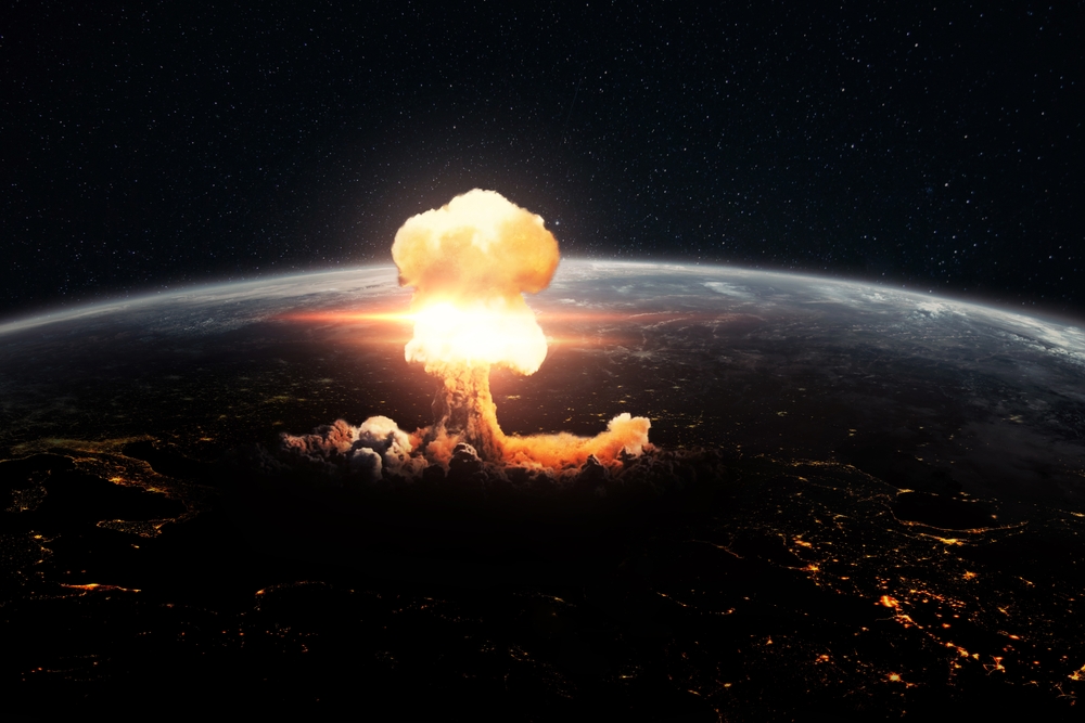 World,War,Iii.,Atomic,Explosion,On,Planet,Earth,,View,From
