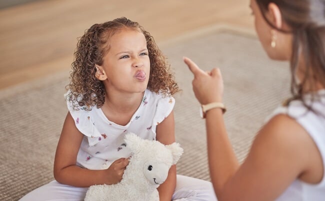 Angry,,Adhd,And,Child,Being,Rude,To,Her,Mother,Showing