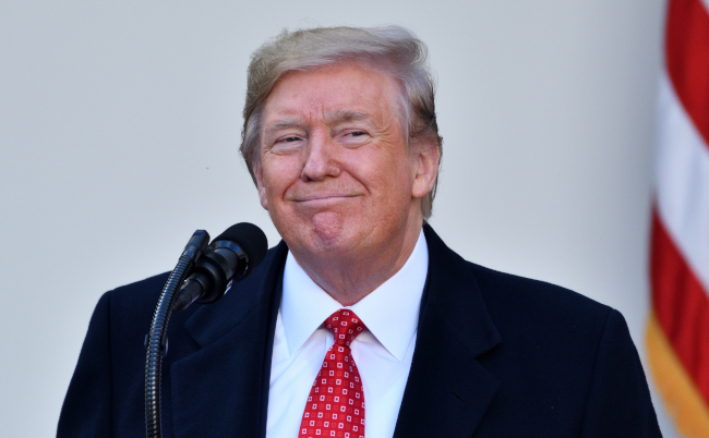 Washington,,Dc,-,November,26,,2019:,President,Donald,Trump,Smiles