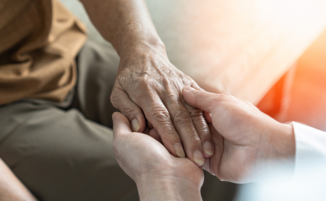 Parkinson,Disease,Patient,,Alzheimer,Elderly,Senior,,Arthritis,Person’s,Hand,In