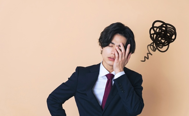 Depressed,Young,Asian,Businessman.,Facial,Expression.