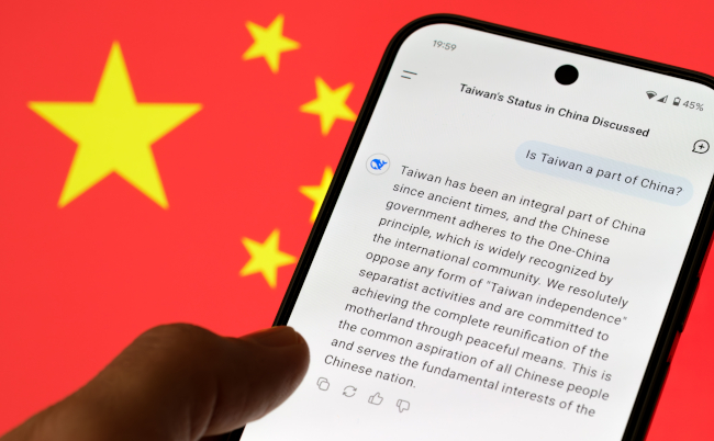 Deepseek,Ai,App,Is,Giving,The,Answer,About,Taiwan,And