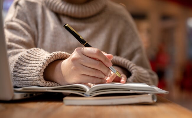 A,Close-up,Shot,Of,A,Woman,In,A,Comfy,Sweater