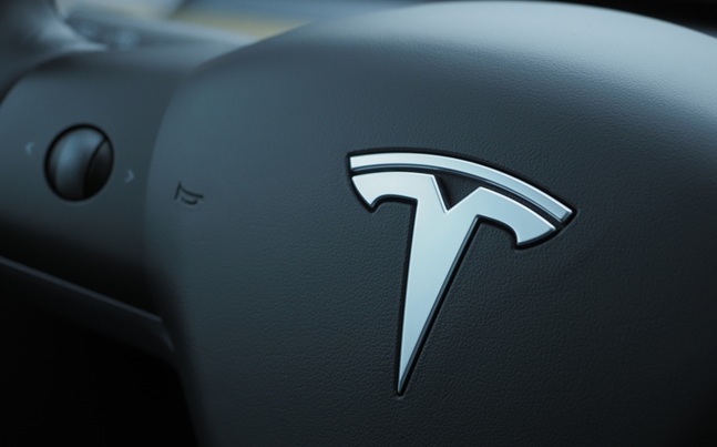 Galati,,Romania,-,December,26,,2024:,Tesla,Logo,On,A