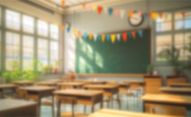 Beautiful,Blurred,Background,Of,Bright,Classroom,And,Study,Room,With