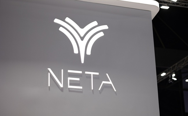 Bangkok,thailand,-,March,30,2023:,Neta,Chinese,Compact,Ev,Car