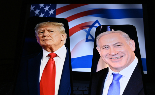 Photos,Of,Israeli,Prime,Minister,Netanyahu,And,U.s.,President,Donald
