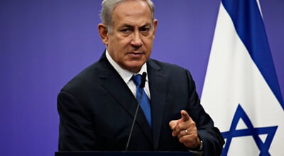 Press,Statement,By,Prime,Minister,Of,Israel,Benjamin,Netanyahu,At