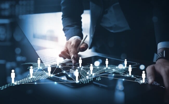 Businessmen,Using,Digital,Tablet,For,Digital,Marketing,Plan,And,Business