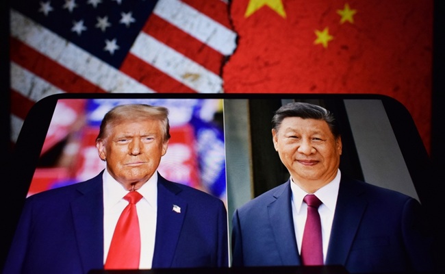 Photos,Of,U.s.,President,Donald,Trump,And,President,Of,The