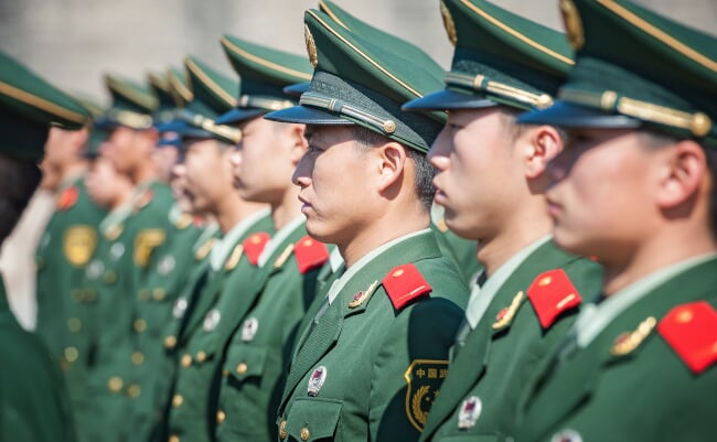 Beijing,-,Nov,8:,Chinese,Soldiers,Attend,A,Parade,At